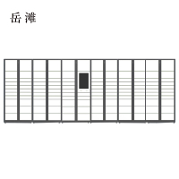 岳滩智能快递柜小区快递自提柜派件柜室外寄存柜信报箱储物柜一主五副127格