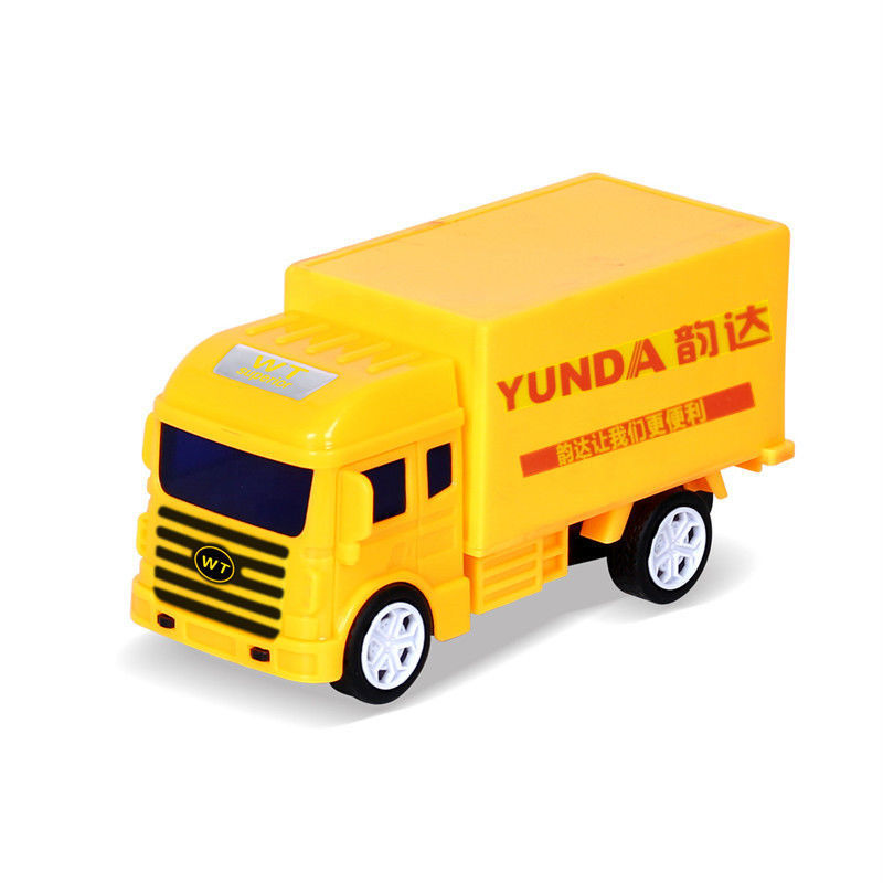 仿真惯性快递车可开门集装箱大货车汽车模型男孩货柜车儿童玩具车