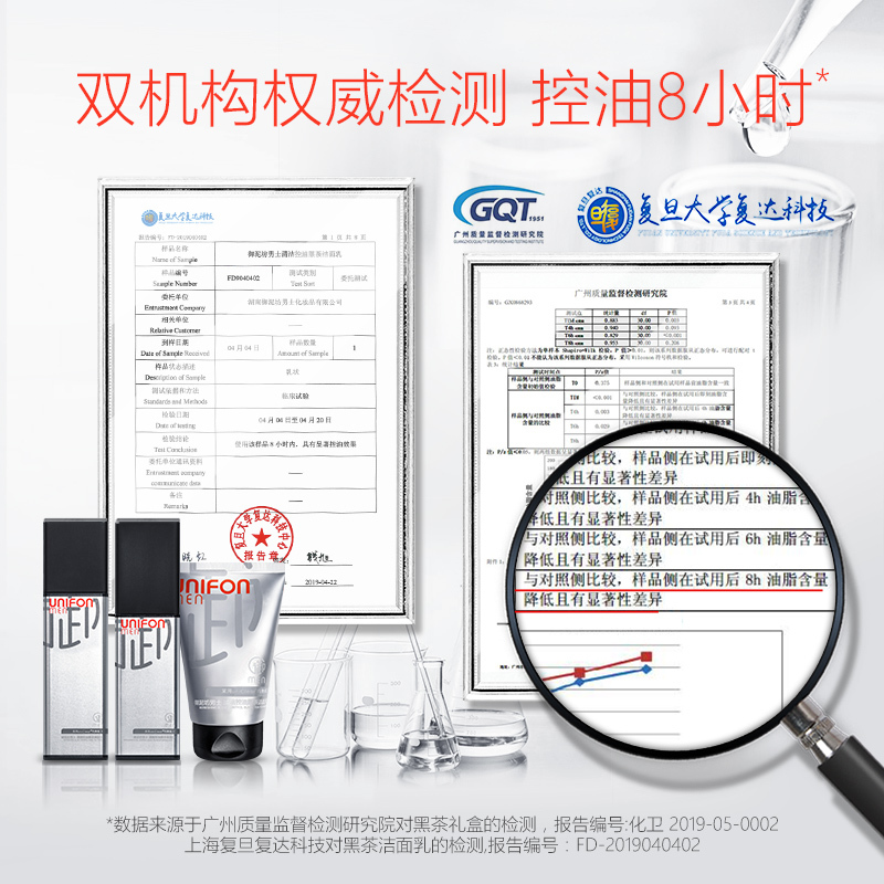 御泥坊男士 清爽控油黑茶礼盒 100g洁面+120ml爽肤水+100ml保湿露