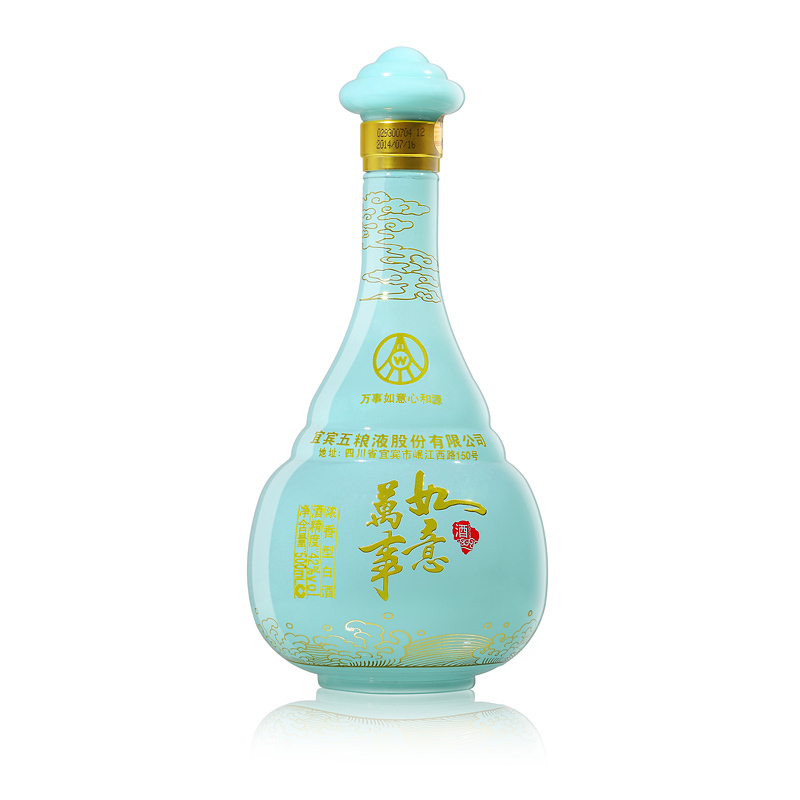 五粮液股份 万事如意 心和源 500ml 单瓶装 42度浓香型 白酒
