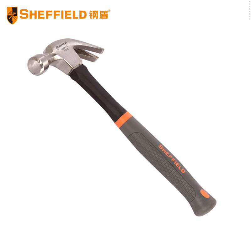 钢盾 SHEFFUELD S088116 羊角锤 手柄起钉锤拔钉锤榔头木工家用铁锤