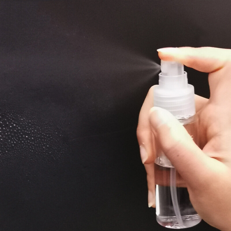 安赛瑞 便携式喷雾瓶(2个装)手压式小喷瓶 式小型喷壶喷雾器白色透明塑料瓶50ml 600344
