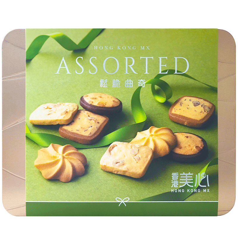 香港美心4 口味松脆曲奇饼干272g 牛油曲奇进口休闲零食送礼糕点