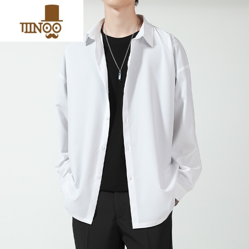 YANXU黑色外套男士2023新款男生痞帅高端上衣服工装潮牌休闲夹上高清大图