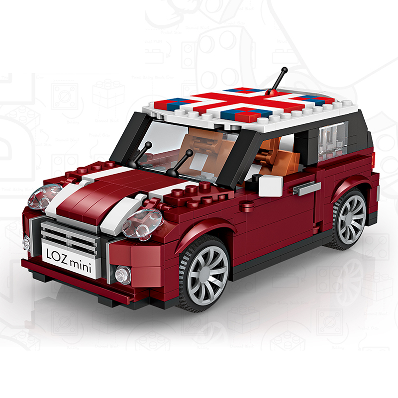 俐智(loz)积木 小颗粒拼装玩具汽车模型 宝马迷你mini cooper 玩具