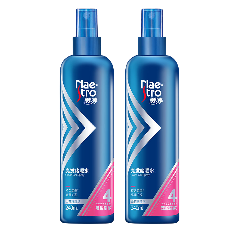 美涛亮发啫喱水240ml 持久定型亮泽护发 4星定型水 自然
