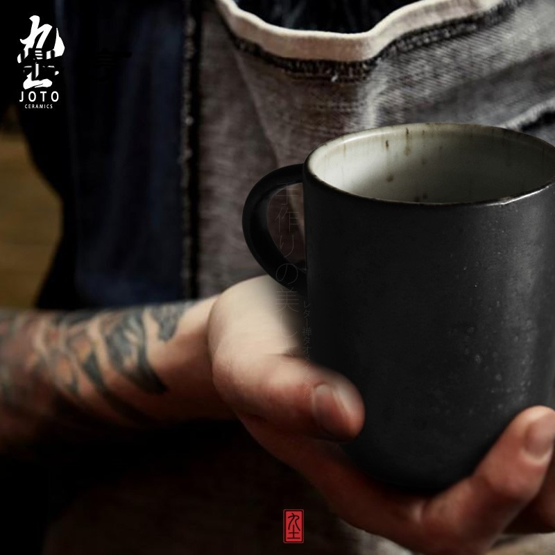 鼎亨复古日式陶瓷杯咖啡杯简约个性水杯创意粗陶马克杯茶杯子茶具
