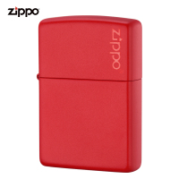 ZIPPO芝宝打火机美国原装ZIPPO打火机红哑漆商标之宝打火机233ZL-043266