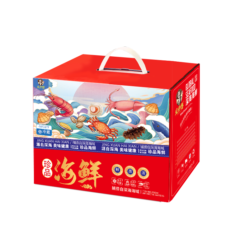 26年贝师傅海鲜礼盒498型-鲜韵天成3300g