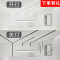 苏宁放心购 黑色线性灯嵌入式暗装led线型灯条形铝合金灯客厅线形灯铝
