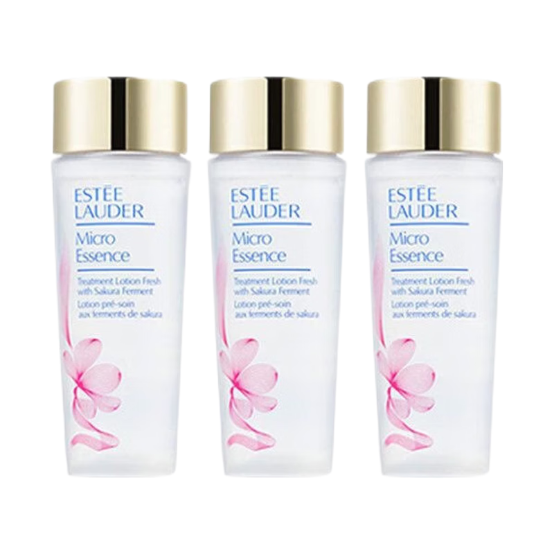 雅诗兰黛(Estee Lauder)樱花原生液小样30ml*3瓶清爽补水保湿美白舒缓抗皱淡化细纹