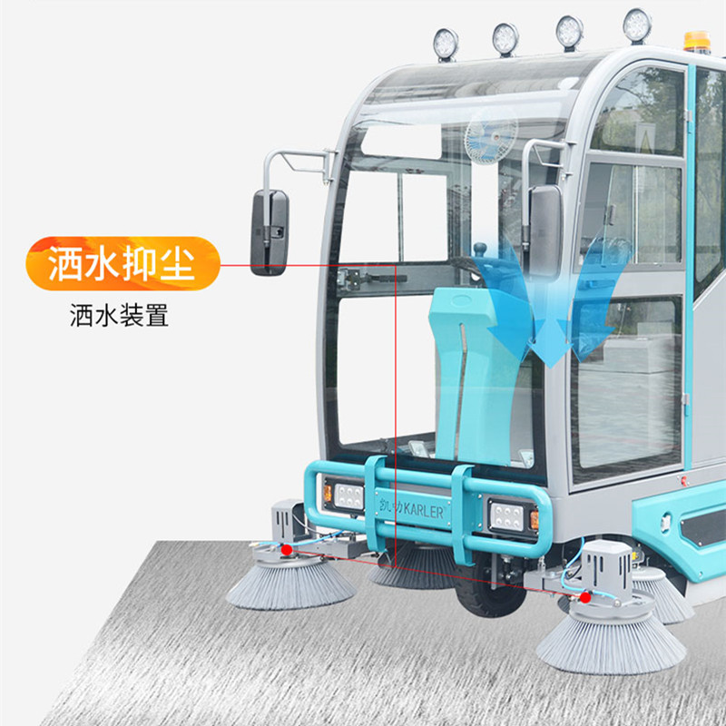驾驶式扫地车工业电动道路清扫工厂垃圾扫地机环卫物业大型吸尘车