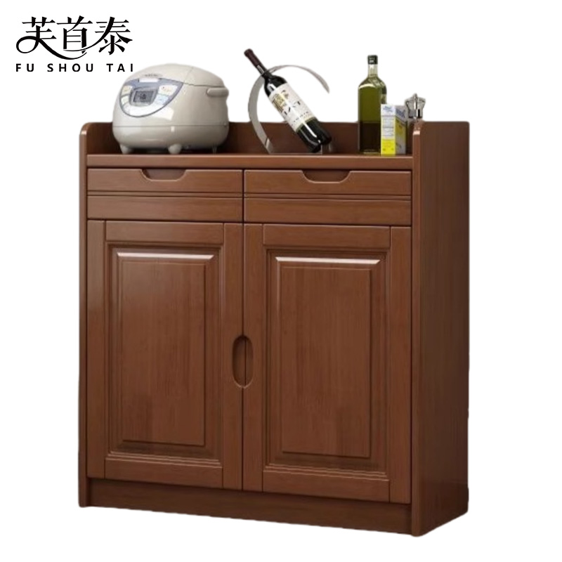 芙首泰实木茶水柜83*40*90cm台高清大图