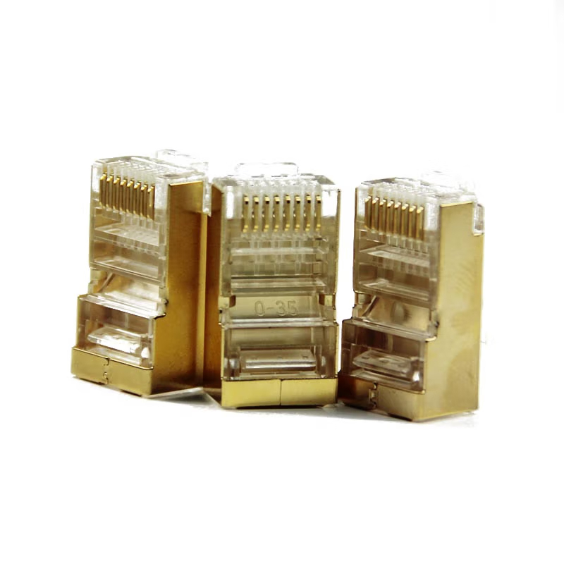 大唐保镖 RJ45水晶头 六类水晶头(镀金)50个/盒 DT2802-6DP 六类水晶头 RJ45水晶头