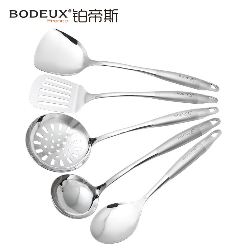 铂帝斯BODEUX 304不锈钢铲勺六件套锅铲子勺子汤勺漏勺厨具套装厨房