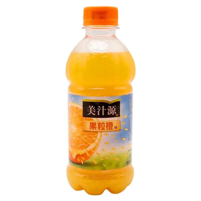 美汁源 果粒橙新鲜橙汁 迷你小瓶装 果味饮料300ml/瓶整箱图片