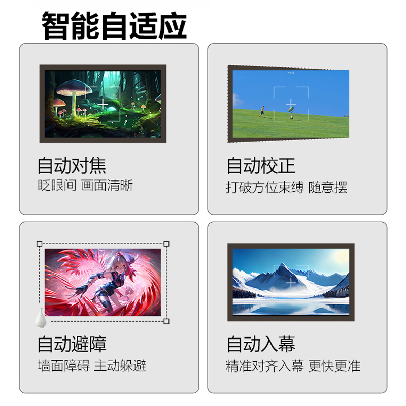 腾讯极光D3家用投影仪半导体+水冷散热系统1400CVIA高清高亮民宿酒店定制投影机高清大图