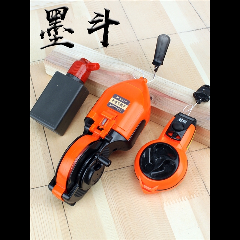墨斗自动划线器木工专用古达木匠墨盒线斗弹线墨斗线工地放线耐摔参数