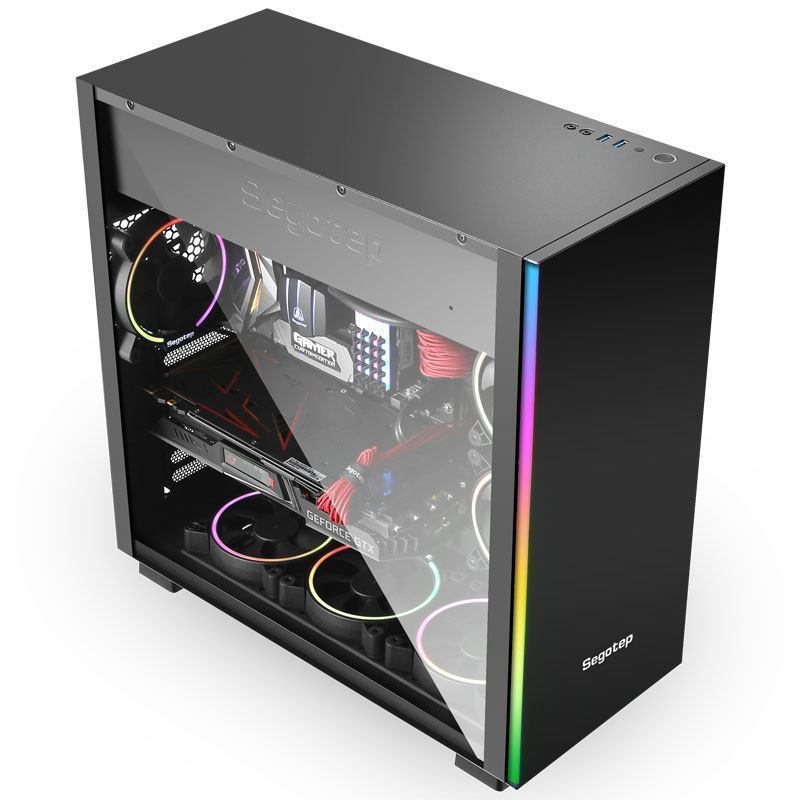 甲骨龙i9 9900KF/RTX2060 6G独显/Z390UD 16G内存 2560G固态水冷游戏台式电脑主机 DIY组装机