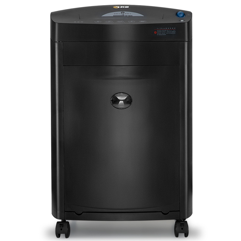 科密(Comet) 黑金刚碎纸机办公碎纸机粉碎机( 单次15张 持续40分钟 27L 可碎卡、光盘)4级保密26L 黑色