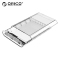 奥睿科(ORICO)3.5英寸移动硬盘盒Type-C/USB3.1外置盒子SATA串口外置固态机械硬盘盒透明3139C3