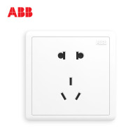 [ABB官方旗舰店]ABB开关插座面板86型开关插座二三错位墙壁五孔插座远致白