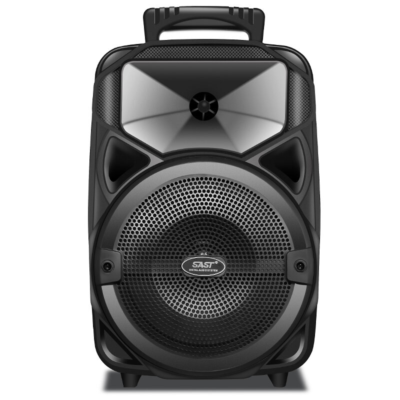 先科(sast)a57 便携式广场舞音响 移动拉杆户外音响 大功率蓝牙音箱 8