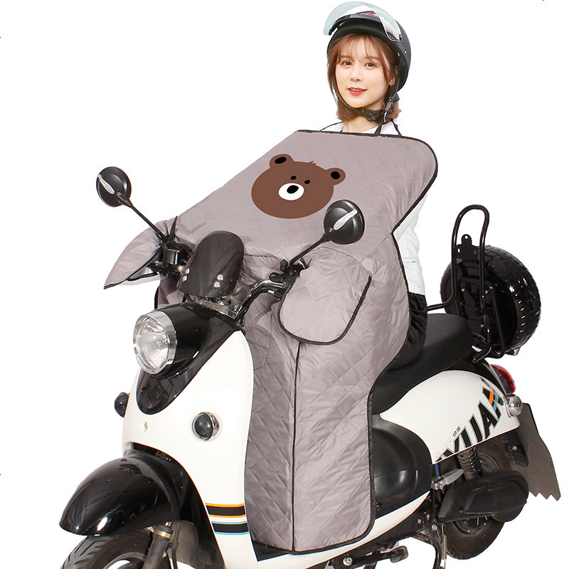 电动车挡风被夏季防晒罩薄款电瓶摩托防风防水小夏天春秋四季遮阳