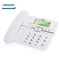 飞利浦(PHILIPS)电话机座机 固定电话 办公家用 免电池设计 来电显示 CORD118 (白色)