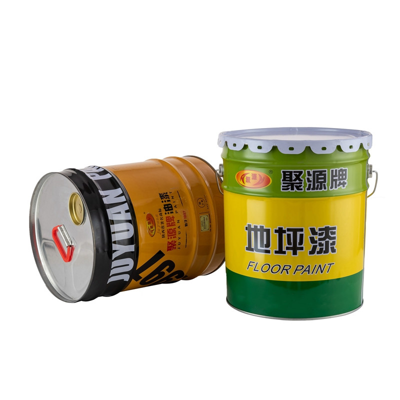 聚源漆 室内外耐候性强聚氨酯地坪漆灰色（25kg平涂+5kg固化剂）高清大图