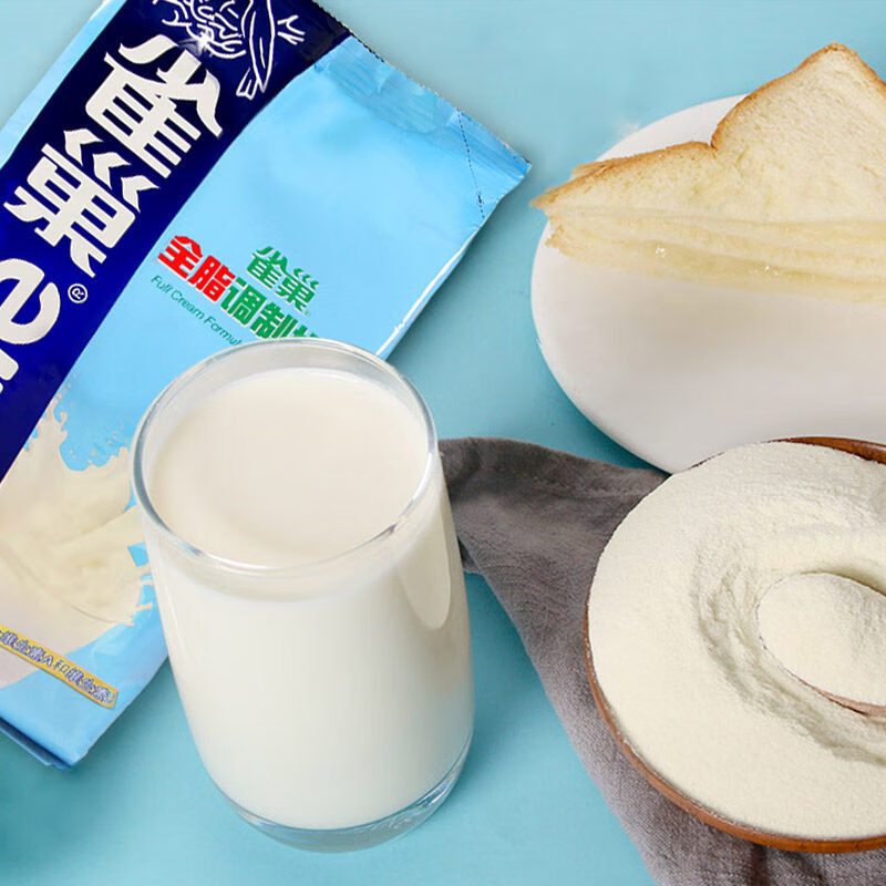 雀巢(Nestle)全脂奶粉500g袋装 高钙高蛋白 中老年儿童学生0蔗糖 冲饮早餐