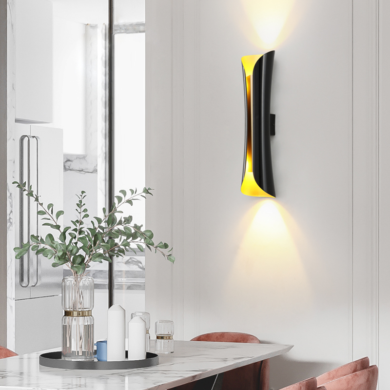 电视背景墙壁灯北欧客厅卧室创意现代简约过道装饰长条床头灯