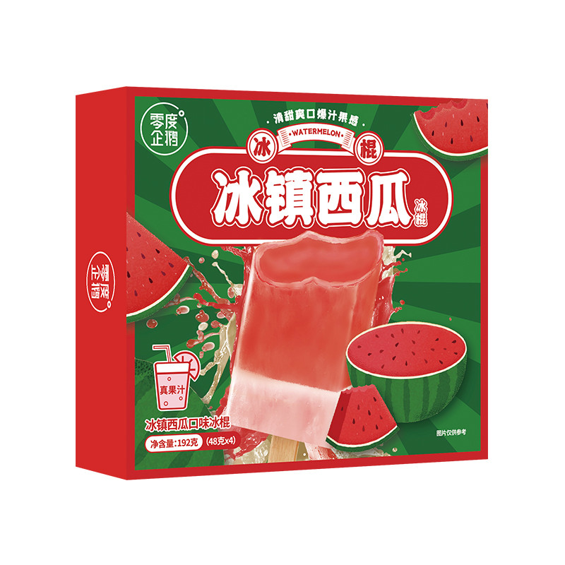 零度企鹅西瓜口味冰棍288g48g6支