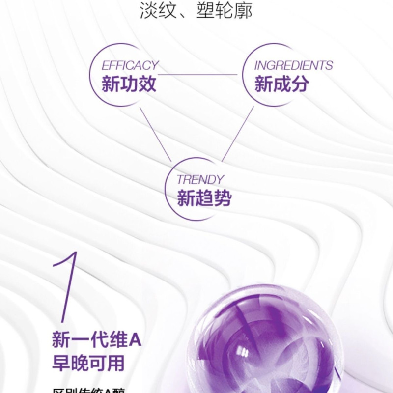 倩碧(CLINIQUE)肽a抗老紫光瓶精华维A胜肽抗老紧致淡纹 肽A紫光瓶 50ml高清大图