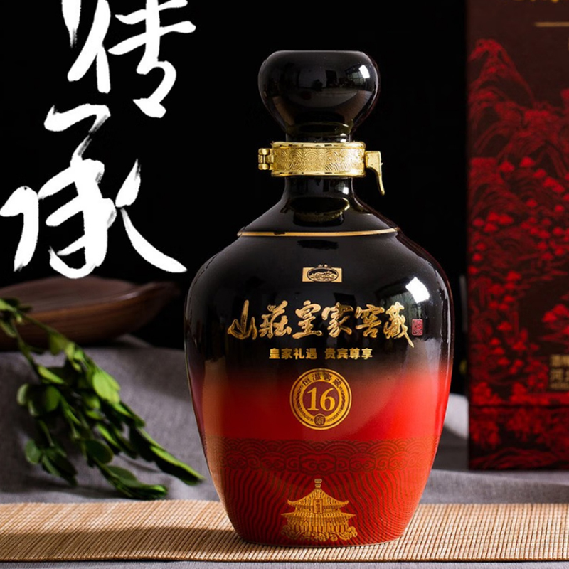 山庄皇家窖藏16浓香型38度纯粮酿造450ml 单瓶装