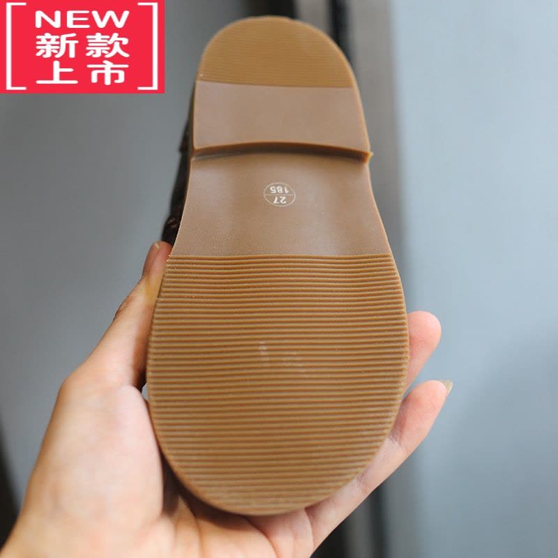可莉允时尚韩版童鞋儿童马丁靴2022秋冬新款女童靴子小童短靴男宝宝皮靴图片