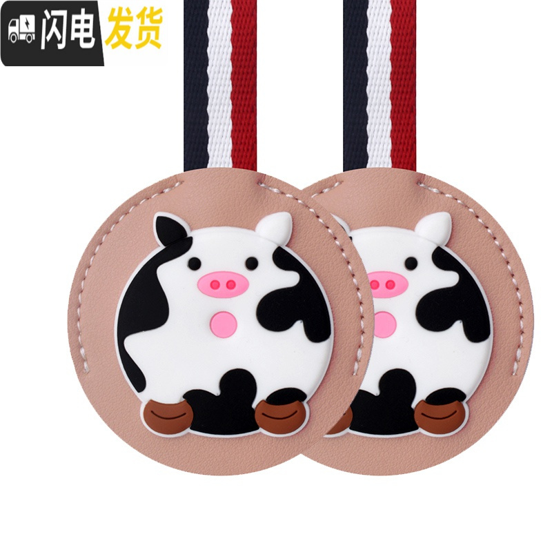 三维工匠汽车挂钩卡通多功能挂钩后座椅背挂钩隐藏车内创意车载可爱挂物钩 奶呵牛盾黑单个高清大图