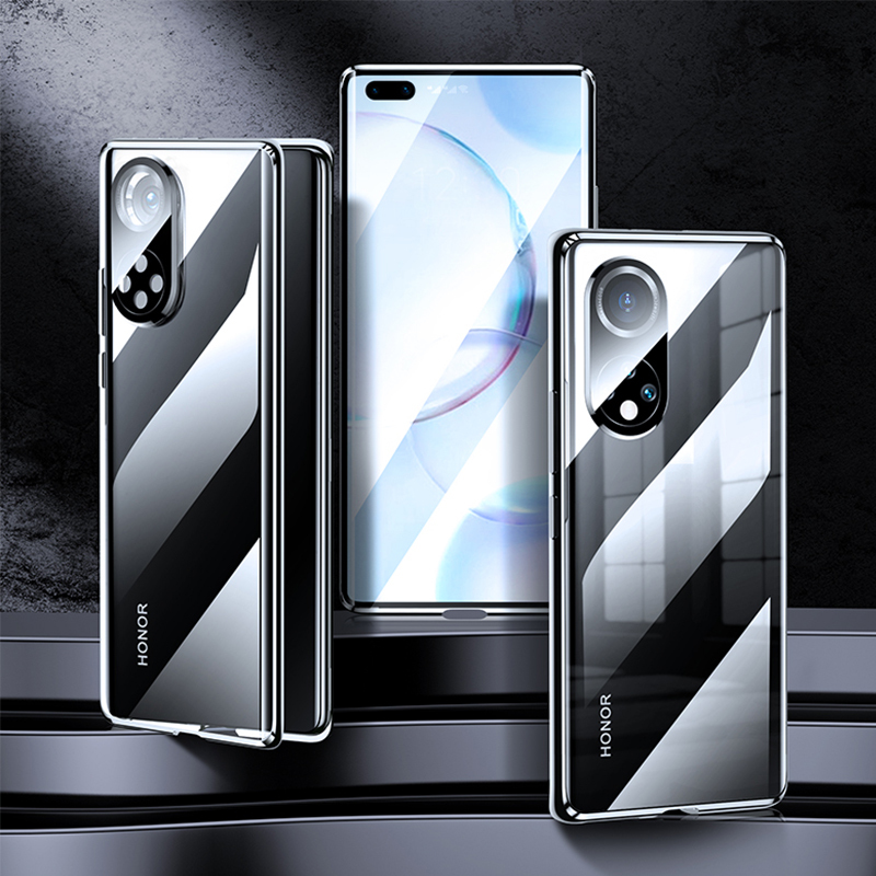 KONEL [上下全包]荣耀50pro/50se手机壳防摔honor50全包镜头双面玻璃金属镜头保护网红男女款个性高档