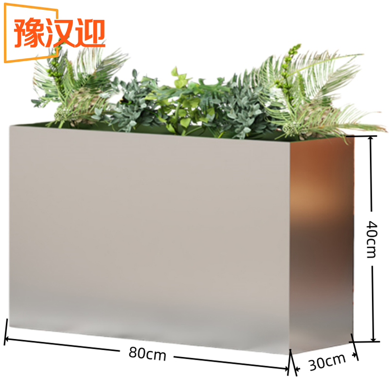 豫汉迎户外不锈钢花箱高清大图