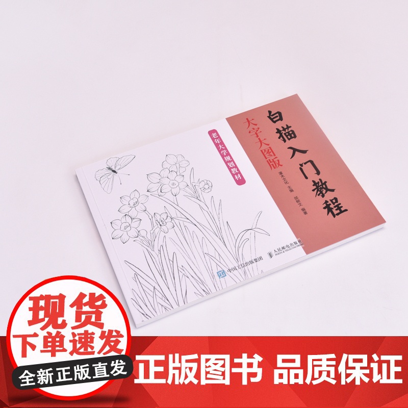 白描入门教程 大字大图版 中国画白描入门正统工笔花鸟技法白描勾线中老年人学国画教程书临摹画册白描临摹图谱花鸟鱼虫高清大图