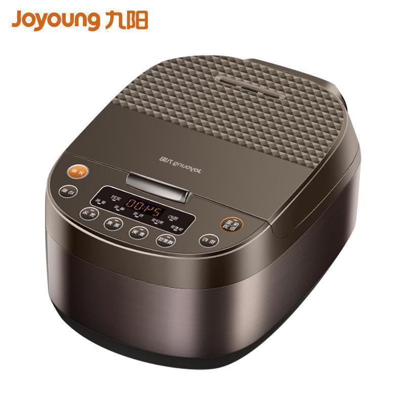 九阳(Joyoung)电饭煲 JYF-40FE65 咖啡色 4L升预约功能 可拆卸内盖 黄晶内胆 底盘加热电饭锅