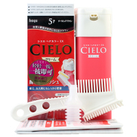 宣若(CIELO)染发霜 5P深纯棕色(日本进口染发剂 健康遮盖白发染发膏)