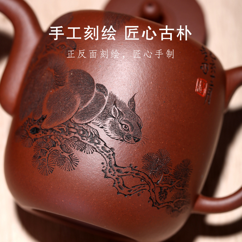 滴泉壶国工杨喜雨纯全手工原矿珍藏底槽青家用功夫茶具泡茶壶收藏送礼精品宜兴紫砂壶