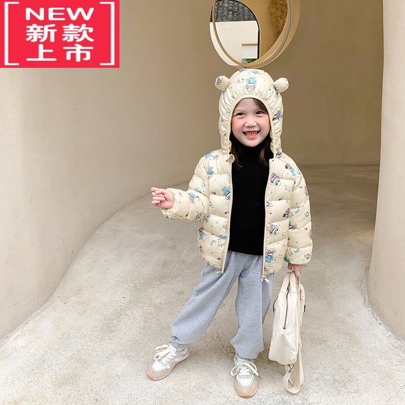 可莉允儿童羽绒棉服女童冬装宝宝棉袄婴儿轻薄款新款一岁男加厚外套棉衣图片