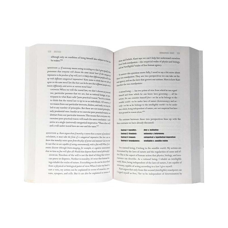 [正版]公正 做哪些事是正确的 英文原版 Justice 迈克尔桑德尔公开课 哈佛教授的政治经济学入门课 理性精神思辨高清大图
