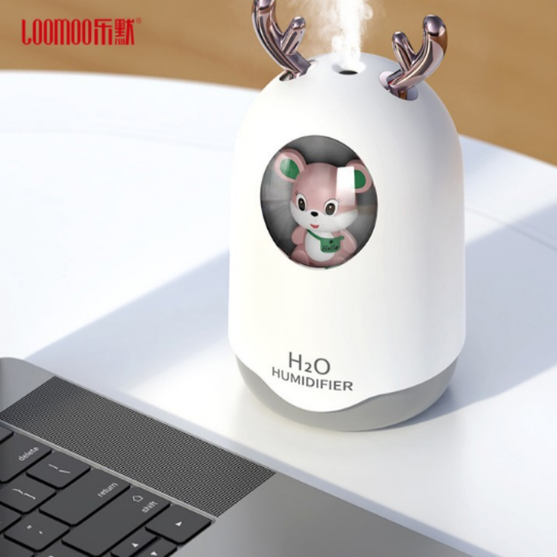 LOOMOO乐默 乐默萌宠加湿器 LJS-002 白色 货期1周高清大图