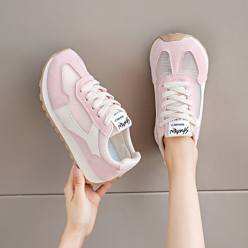 La Chessiers阿甘鞋女新款网面透气经典厚底鞋运动休闲鞋学生百搭板鞋ins潮图片