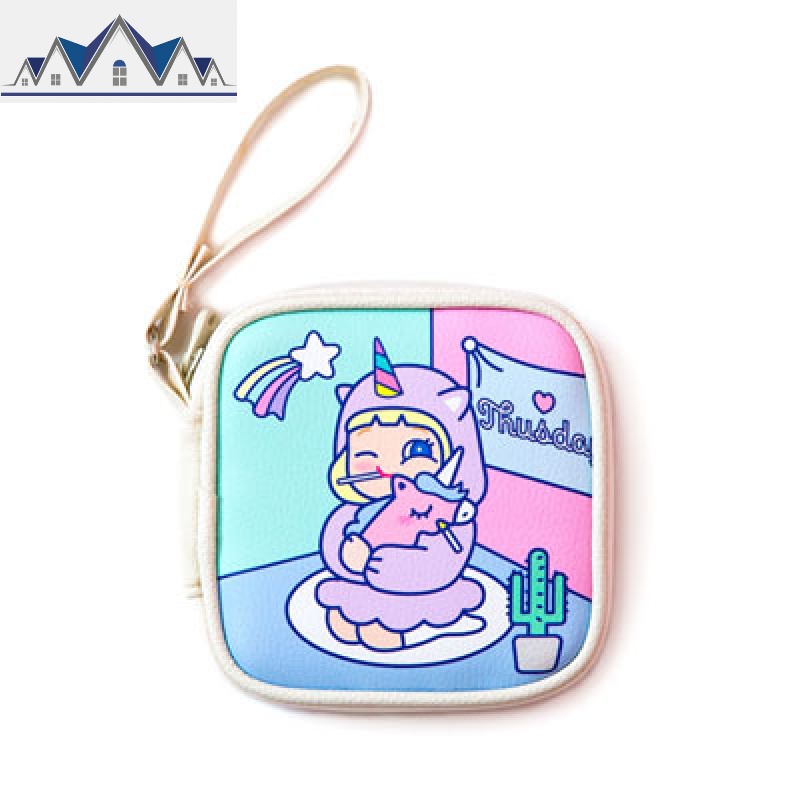 棒棒手机数据线 充电线收纳包 卡通可爱耳机数码包学生女软妹零钱 三维工匠