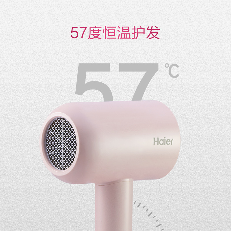 海尔(Haier)电吹风机HC31-1621电吹风家用便携式1600w低音负离子速干护发小型吹风机电吹风宿舍用学生风筒
