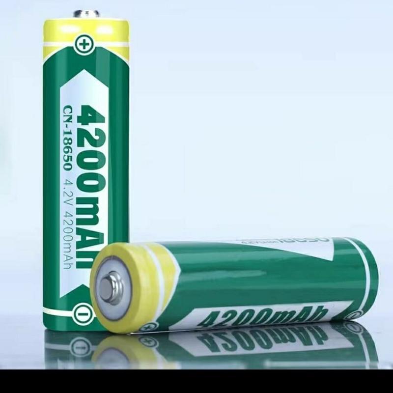 圣菲火led强光手电筒头灯18650锂电池37伏大容量4200mah锂可充电